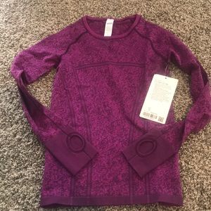 NWT Lululemon Ivivva Fly Tech LS tee